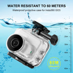 Per Insta360 GO 3 PULUZ Custodia impermeabile subacquea da 60 m con adattatore di base e vite, Waterproof Housing Case
