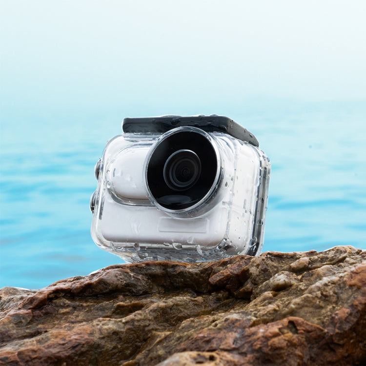 Per Insta360 GO 3 PULUZ Custodia impermeabile subacquea da 60 m con adattatore di base e vite, Waterproof Housing Case