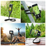 Supporto clip flessibile in silicone per telefono e GoPro