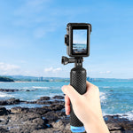 Per DJI Osmo Action 4/3 PULUZ Gabbia verticale in plastica con telaio protettivo con scarpe fredde, For DJI Osmo Action 5 Pro / 4 / 3 Vertical Cage