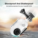 Per Insta360 GO 3 PULUZ Custodia impermeabile subacquea da 40 m con adattatore di base e vite, 40m Waterproof Housing Case