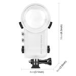 Per custodia subacquea sigillata impermeabile Insta360 X3 PULUZ da 50 m, Invisible Dive Case
