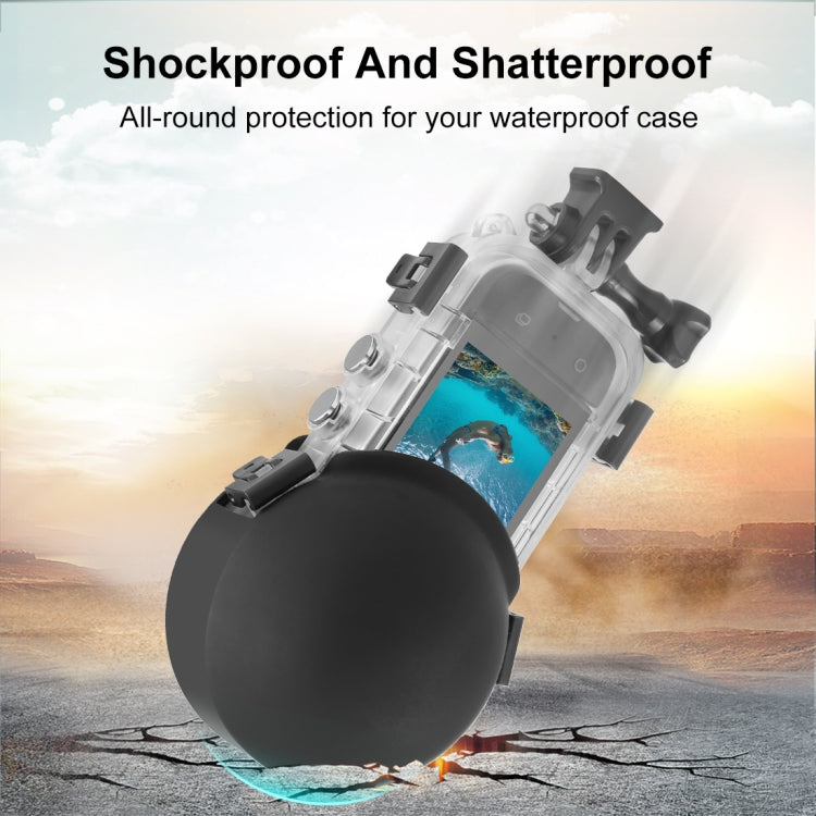 Per Insta360 X3 PULUZ Custodia da immersione invisibile Copriobiettivo Custodia protettiva in silicone, For Insta360 X4 / X3