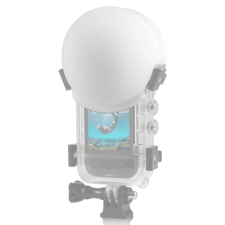 Per Insta360 X3 PULUZ Custodia da immersione invisibile Copriobiettivo Custodia protettiva in silicone, For Insta360 X4 / X3