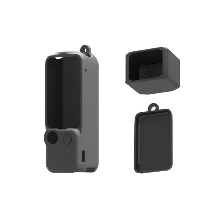 Per DJI OSMO Pocket 3 PULUZ 3 in 1 set di custodie in silicone, Silicone Case Black, Silicone Case Red, Silicone Case White