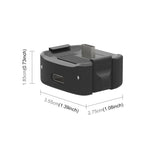 Per DJI OSMO Pocket 3 PULUZ USB-C / Type-C Dock Base di ricarica da tavolo Staffa in lega di alluminio, Desktop Charging Base