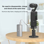 Per DJI OSMO Pocket 3 PULUZ USB-C / Type-C Dock Base di ricarica da tavolo Staffa in lega di alluminio, Desktop Charging Base