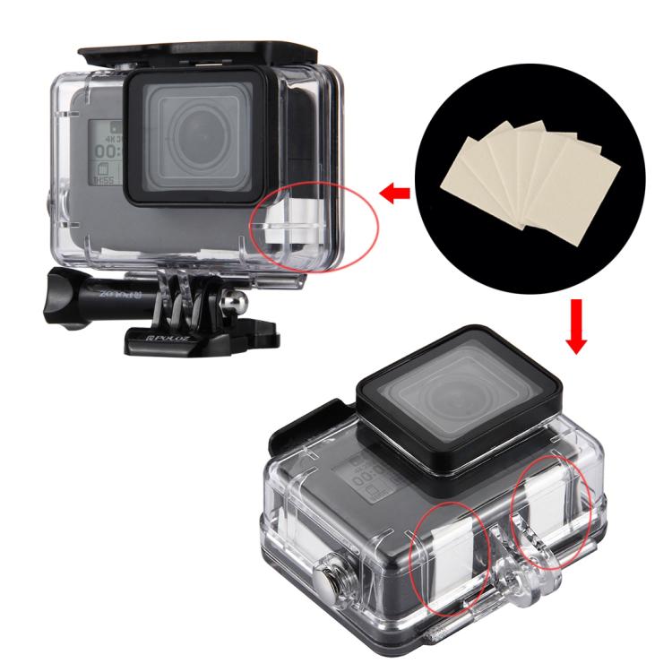 Inserti antiappannamento riutilizzabili per action camera