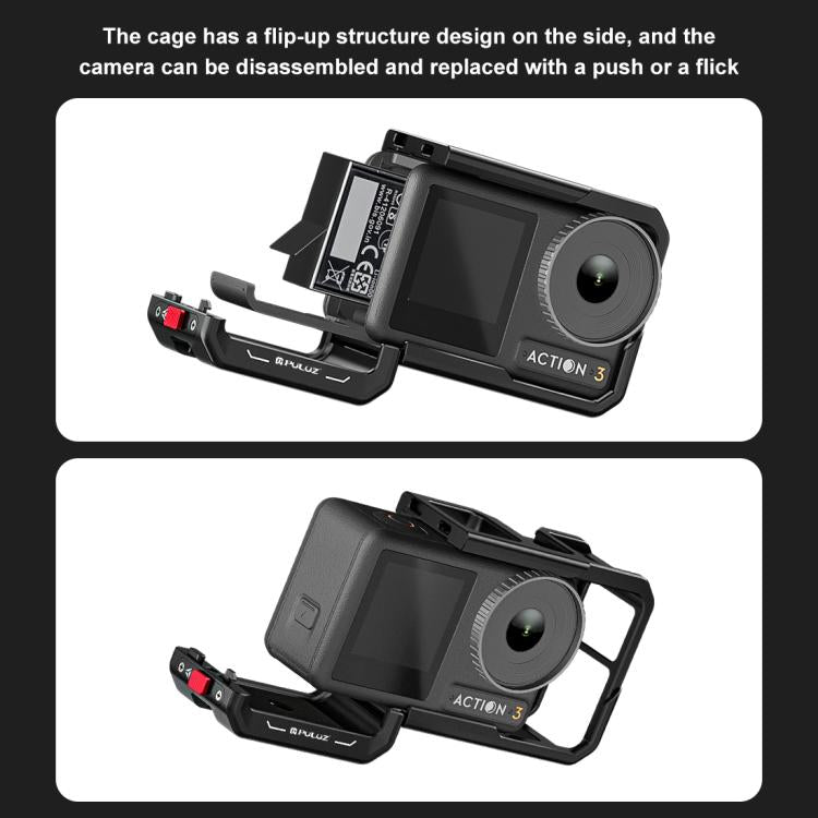 Adattatore espansione gabbia in lega per DJI Osmo Action 5 Pro/4/