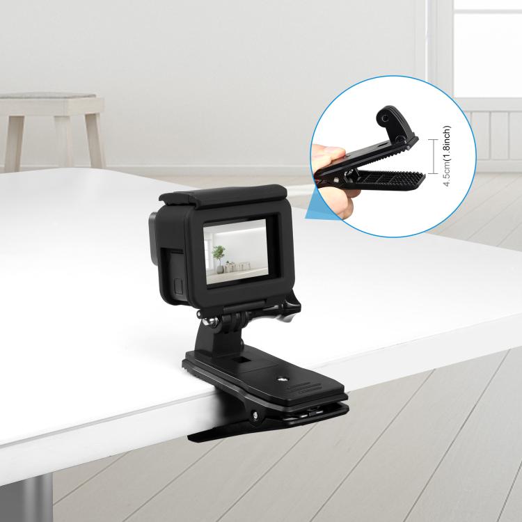 Puluz Clip Girevole 360° per Zaino e Cappello