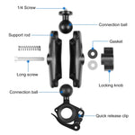 Morsetto sgancio rapido per manubrio action camera