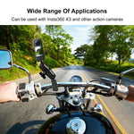 Supporto morsetto granchio per manubrio moto GoPro