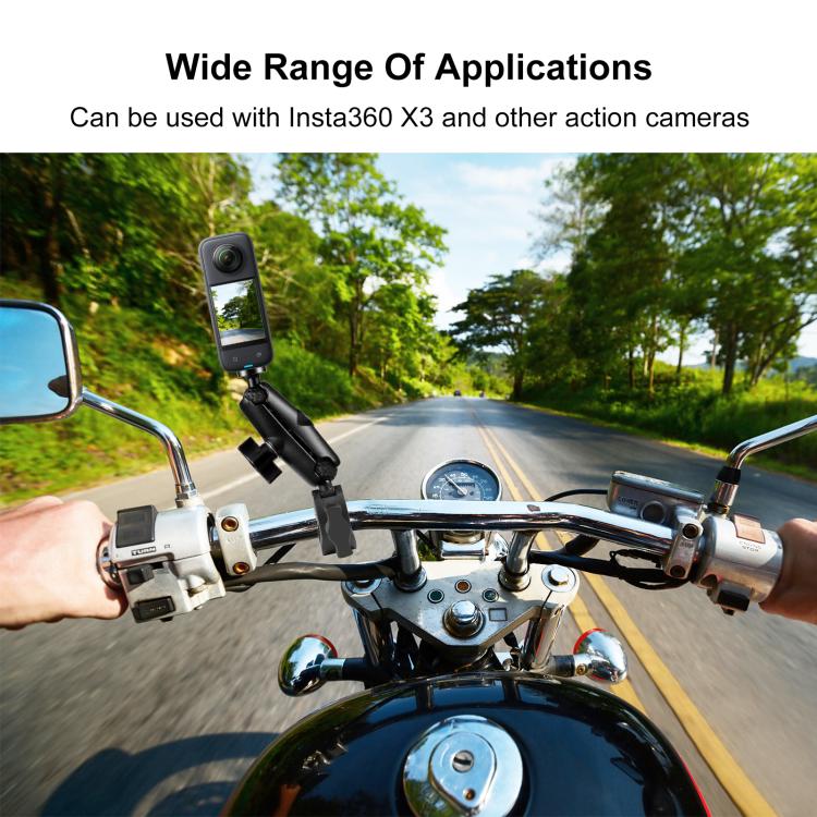 Supporto morsetto granchio per manubrio moto GoPro