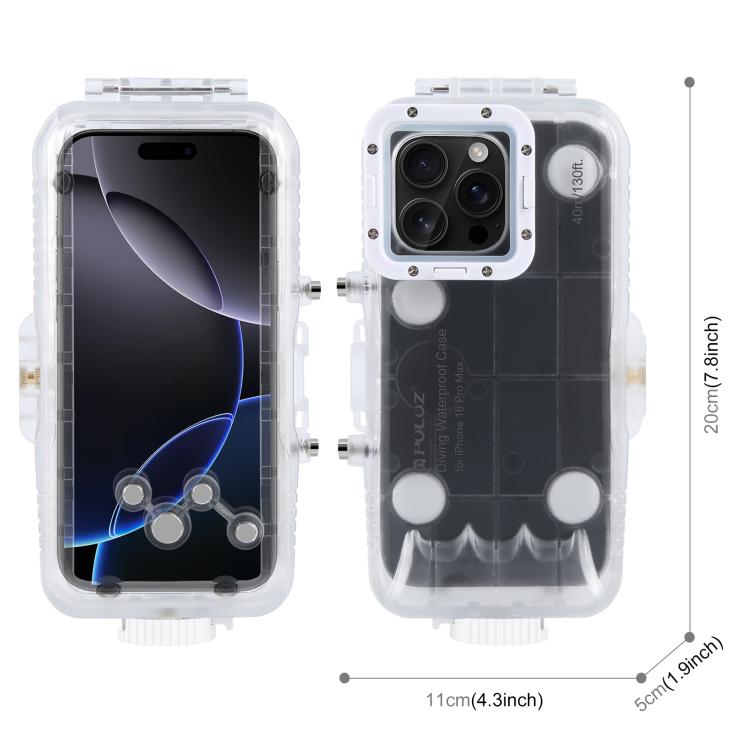 Custodia subacquea impermeabile per iPhone 16 Pro Max