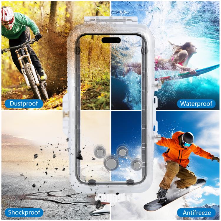 Custodia subacquea impermeabile per iPhone 16 Pro Max