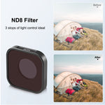 PULUZ Action Camera ND8 Filtro obiettivo per GoPro Hero11 Black / Hero11 Black mini / HERO10 Black / HERO9 Black, ND8