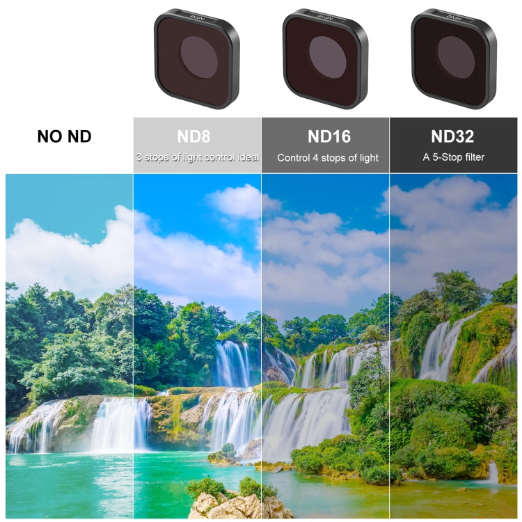 PULUZ Action Camera ND8 Filtro obiettivo per GoPro Hero11 Black / Hero11 Black mini / HERO10 Black / HERO9 Black, ND8