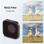 PULUZ Action Camera ND32 Filtro obiettivo per GoPro Hero11 Black / Hero11 Black mini / HERO10 Black / HERO9 Black, ND32