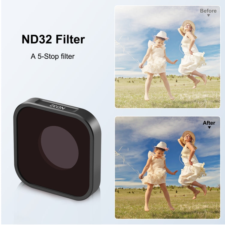 PULUZ Action Camera ND32 Filtro obiettivo per GoPro Hero11 Black / Hero11 Black mini / HERO10 Black / HERO9 Black, ND32