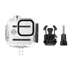 Per GoPro Hero11 Mini Nero PULUZ Custodia protettiva impermeabile da 40 m con fibbia di montaggio di base e vite, For GoPro Hero11 Black Mini