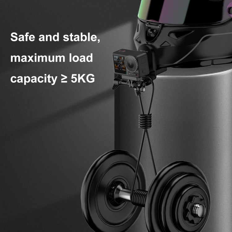 Supporto morsetto mentoniera casco per GoPro e action cam