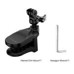 Supporto morsetto mentoniera casco per GoPro e action cam