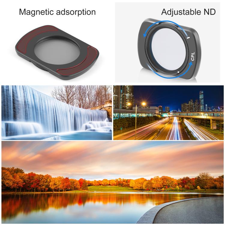 Filtro CPL magnetico per obiettivo DJI Pocket 160