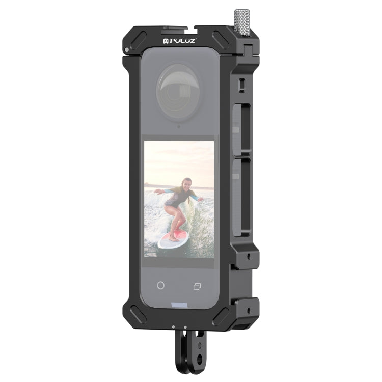 Telaio protettivo in metallo per Insta360 X4 con base cold shoe
