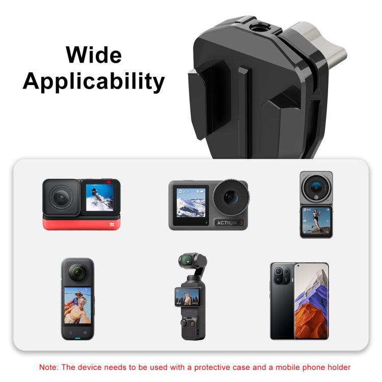 Clip montaggio parabrezza per action cam GoPro e DJI