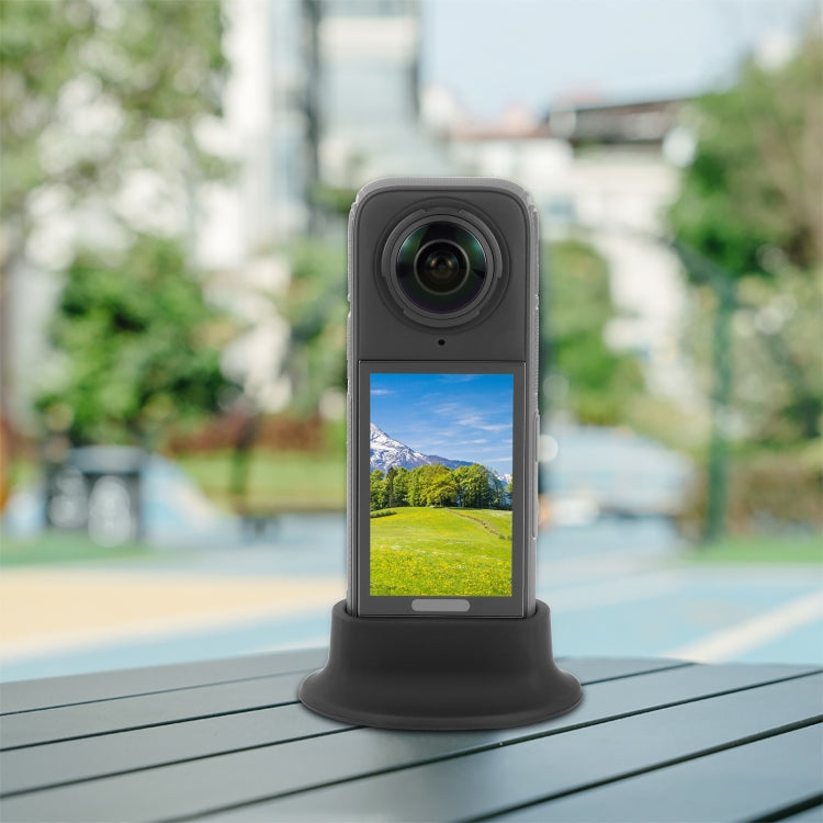 Dock in silicone per Insta360 X4 base fissa da tavolo