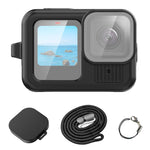 Custodia in silicone per GoPro HERO13 Black con copriobiettivo
