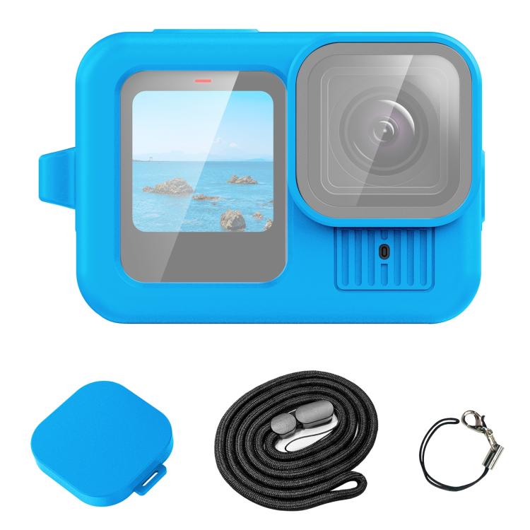 Custodia in silicone per GoPro HERO13 Black con copriobiettivo