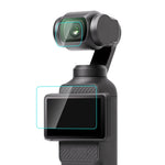 Per DJI OSMO Pocket 3 PULUZ 9H 2.5D HD Protezione per lenti in vetro temperato + Pellicola per schermo, For DJI OSMO Pocket 3