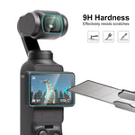 Per DJI OSMO Pocket 3 PULUZ 9H 2.5D HD Protezione per lenti in vetro temperato + Pellicola per schermo, For DJI OSMO Pocket 3