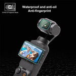 Per DJI OSMO Pocket 3 PULUZ 9H 2.5D HD Protezione per lenti in vetro temperato + Pellicola per schermo, For DJI OSMO Pocket 3