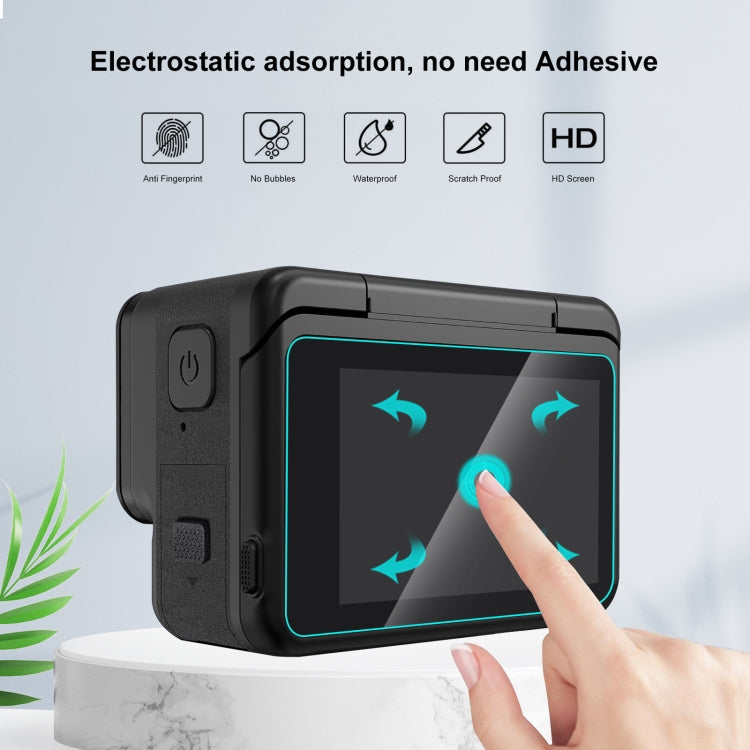 Per Insta360 Ace Pro PULUZ 3 in 1 schermo posteriore e anteriore + pellicola in vetro temperato per lenti, For Insta360 Ace Pro