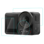 Pellicola vetro temperato 3-in-1 per DJI Osmo Action 4