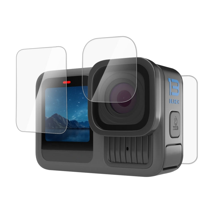Pellicola vetro temperato 3 in 1 per GoPro HERO13 Black