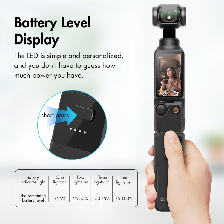 Impugnatura batteria 2800mAh per DJI Osmo Pocket 3