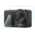 Pellicola vetro temperato 3-in-1 per DJI Osmo Action 5 Pro