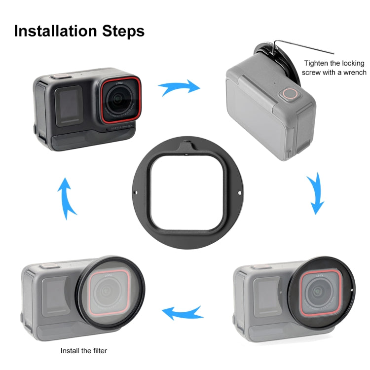 Anello adattatore filtro UV 52mm per Insta360 Ace Pro