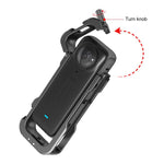 Telaio protettivo in metallo per Insta360 X4 con copriobiettivo
