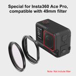Portafiltro metallo per filtri 49 mm Insta360 Ace Pro