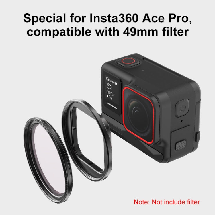 Portafiltro metallo per filtri 49 mm Insta360 Ace Pro