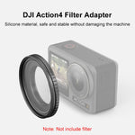 Portafiltro metallo per filtri 49mm DJI Action 4/5 Pro