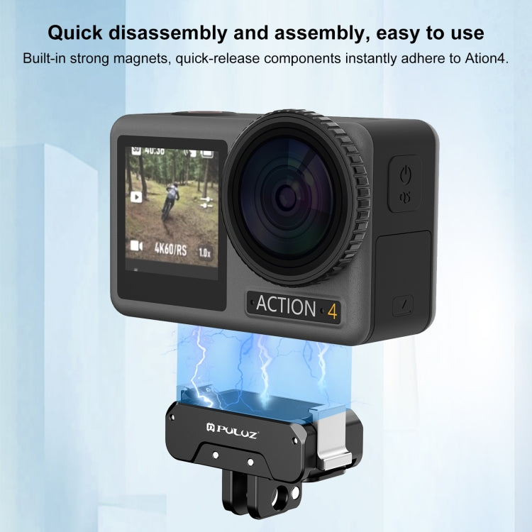 Base metallica magnetica a sgancio rapido per DJI Osmo Action 4 e