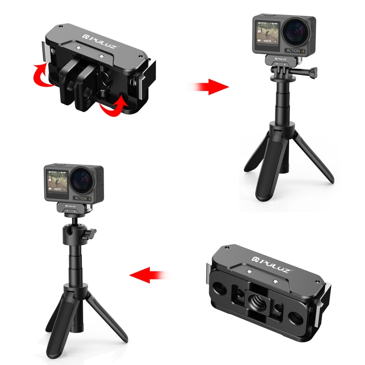 Base metallica magnetica a sgancio rapido per DJI Osmo Action 4 e