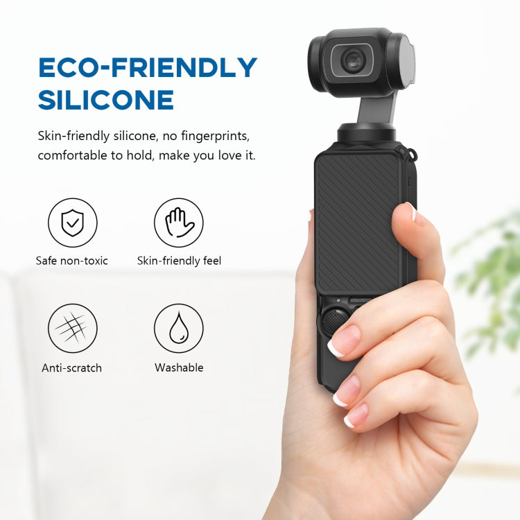 Custodia in silicone per DJI Osmo Pocket 3 con cinturino
