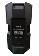 Cassa acustica professionale 2200W 4~8 OHMS 2 vie RCX-15
