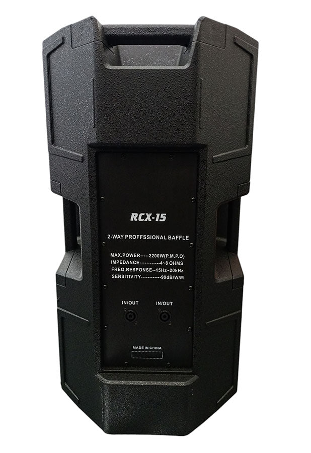 Cassa acustica professionale 2200W 4~8 OHMS 2 vie RCX-15